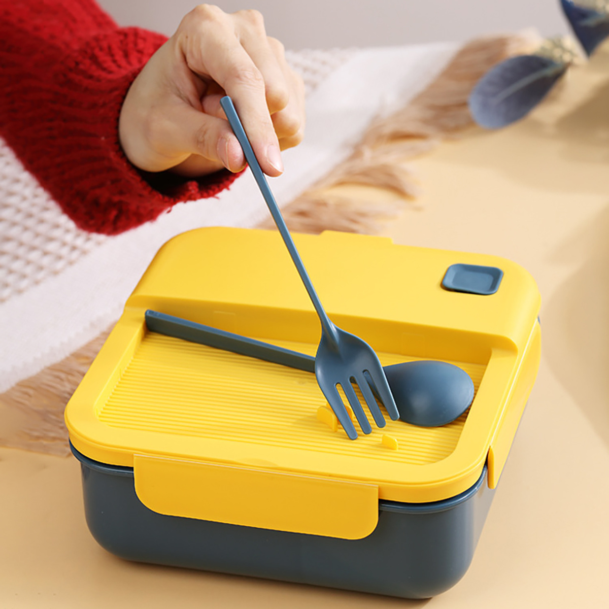 Reusable Leak proof Portable Bento Box Lunch Box Picnic - Temu