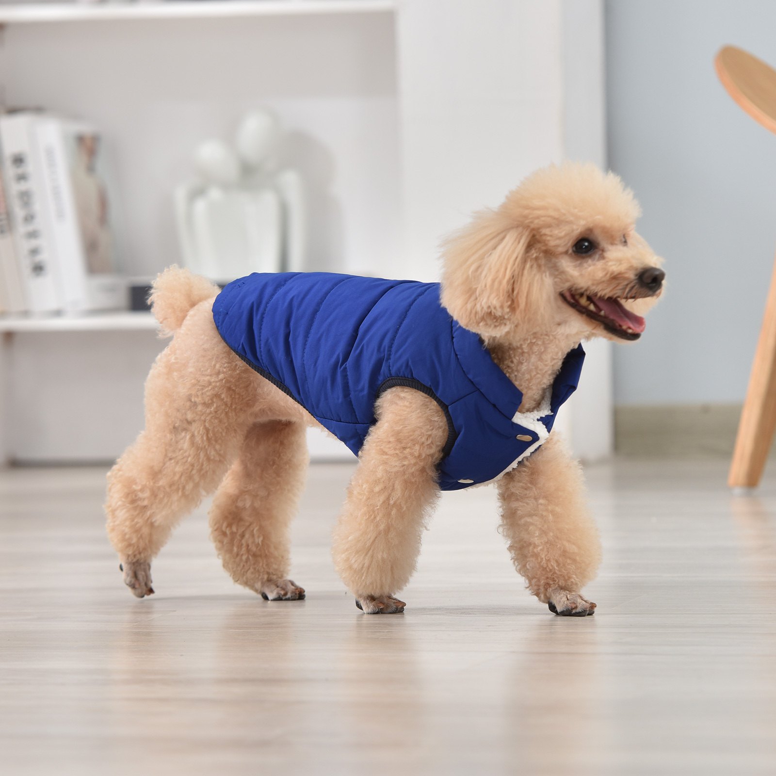 Solid Color Dog Winter Warm Coat Thickened Padded Pet Jacket Soft  Comfortable Dog Clothes For Cold Weather - Temu