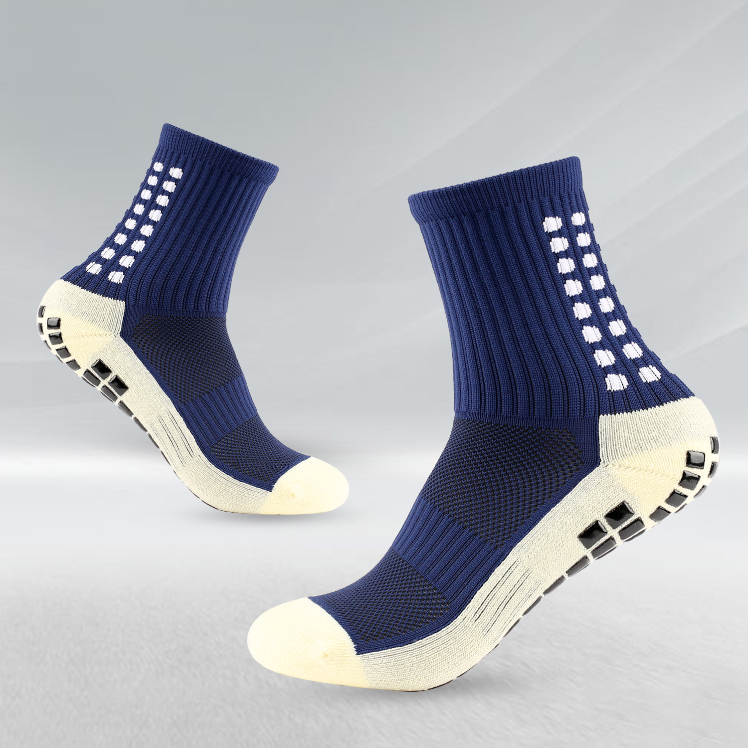 6 pares de calcetines de tobillo para hombre, talla 10-13/13-15, calcetines  atléticos de algodón antiampollas, acolchados con lengüeta de corte bajo