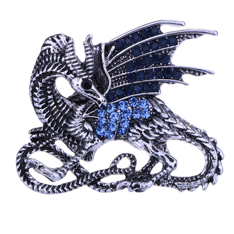 Men's Vintage Jacket Suit Pterodactyl Brooch Accessories