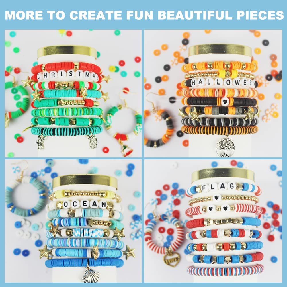 Clay Beads Kit Face Letter Diy Bead Supplies, Birthday Gift - Temu