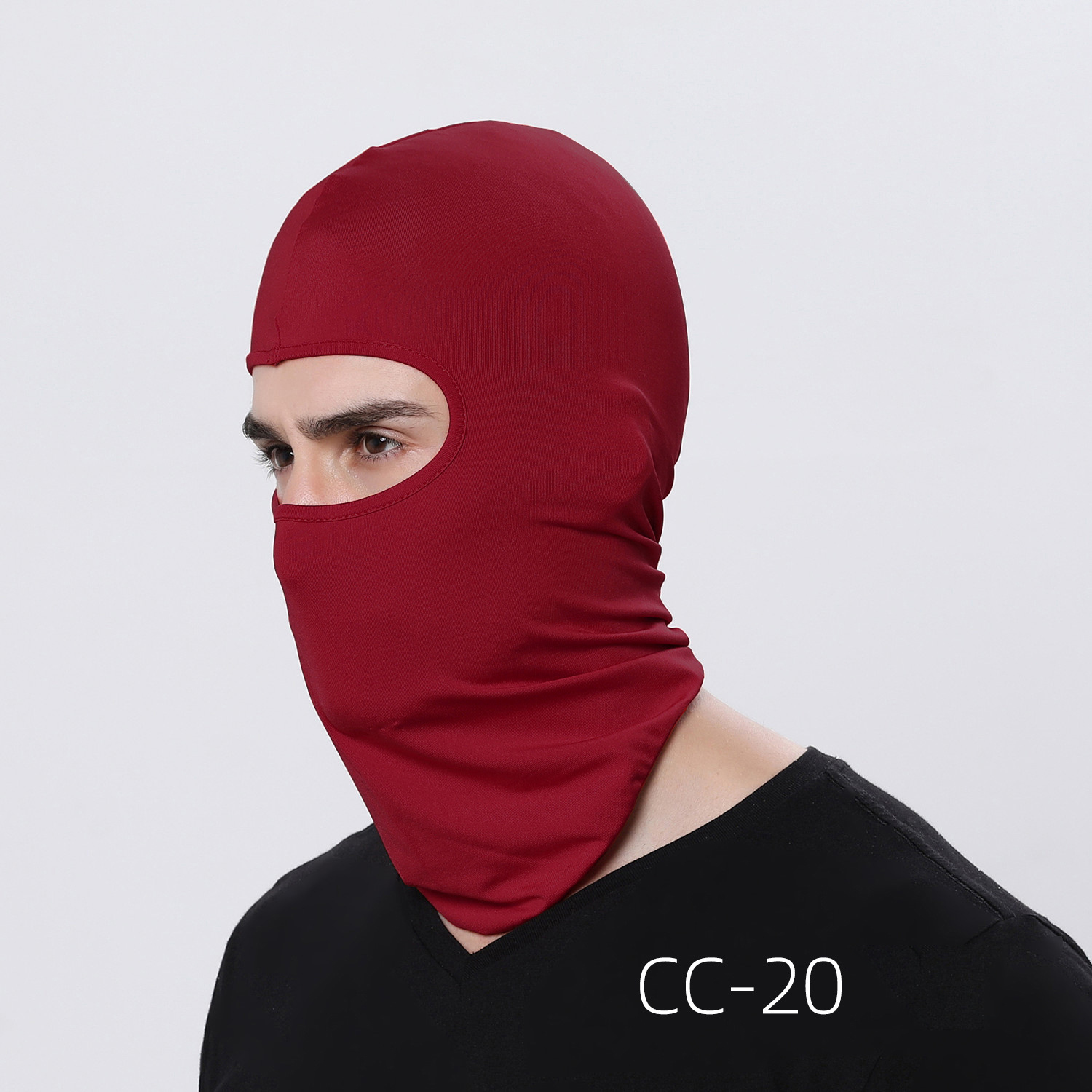 Stay Protected In Style: Solid Full Face Mask Balaclava Men - Temu