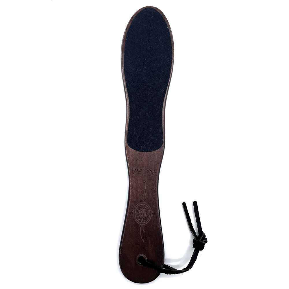 Foot File Scrubber With Wooden Handle Callus Remover Feet - Temu