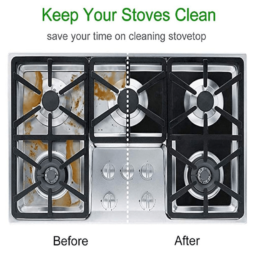 1/4/6pcs Gas Stove Top Cover Non-stick Easy Cleaning Cleaning Gas Stove Top