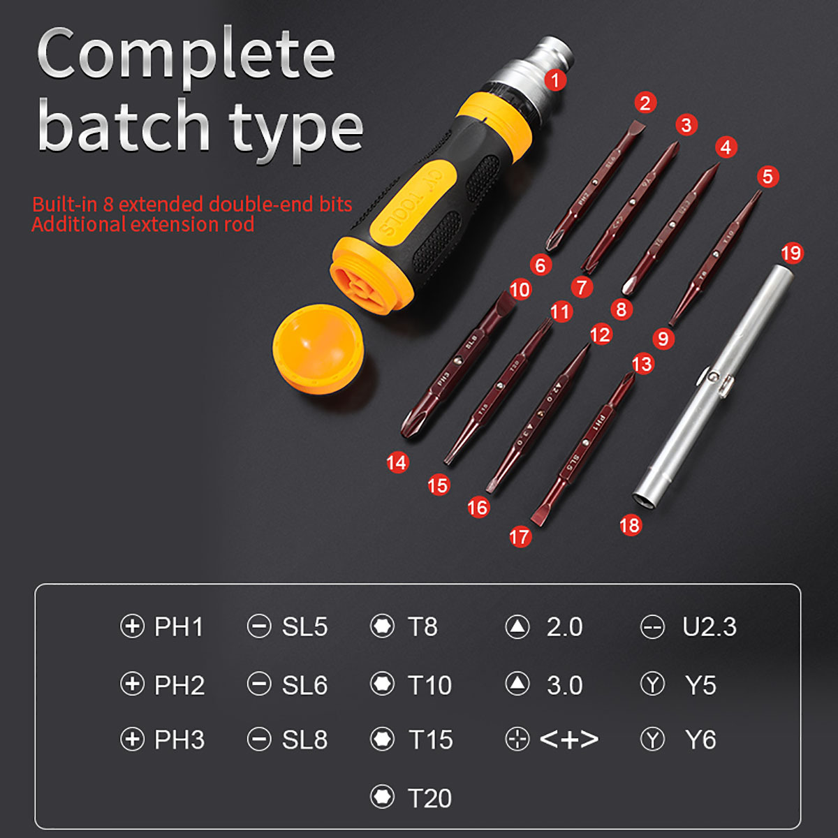 Precision Screwdriver Set, SHOWPIN 46 in 1 Laptop Screwdriver Kit with T5  T6 T8 T10 Torx Bit Set, Electronics Tool Kit Compatible for Game Console