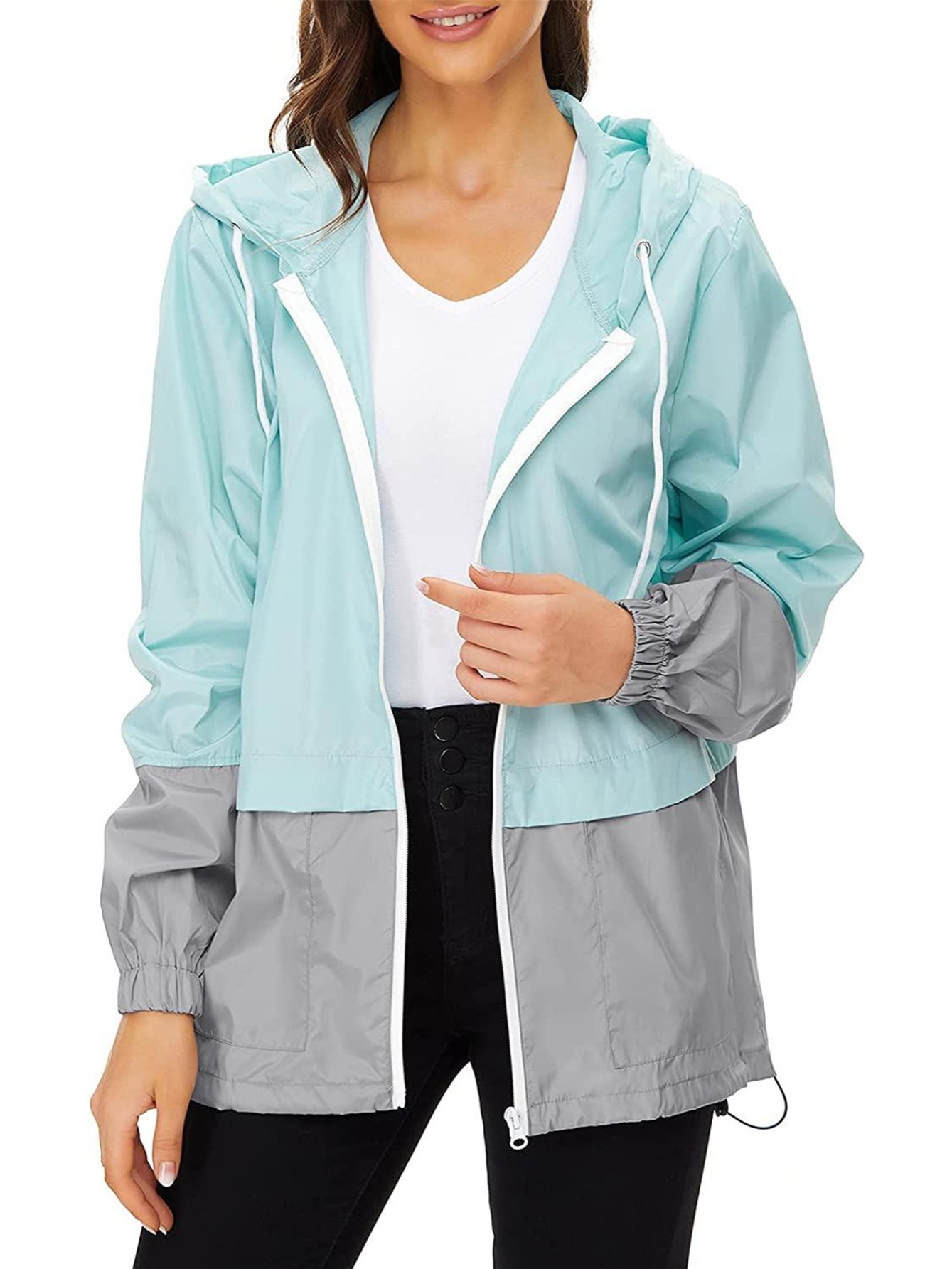 Gabardina Lluvia Mujer Chaquetas Impermeables Chubasquero - Temu