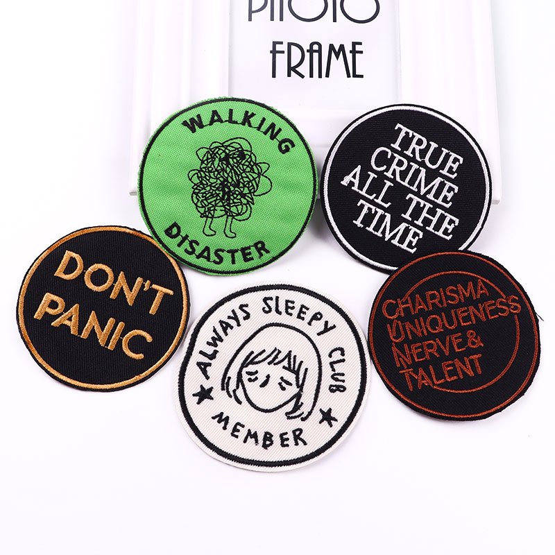 Iron On Embroidered Patches  Pins, Buttons & Patches
