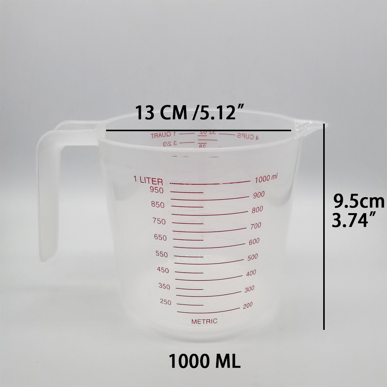 Transpac Ceramic 6.25 In. Stacking Measuring Cups Set Of 4 : Target