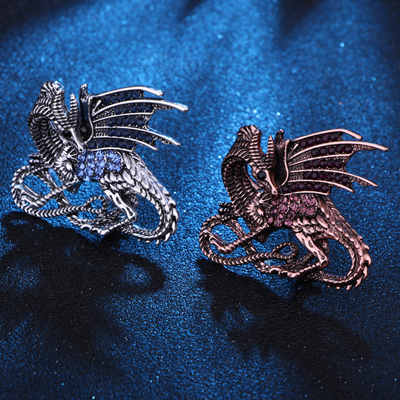 Men's Vintage Jacket Suit Pterodactyl Brooch Accessories