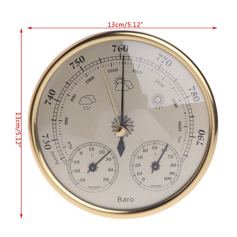 Wall Mounted Barometer Thermometer Hygrometer For Weather Monitoring  Research Sailing Gardening Indoor, Shop On Temu And Start Saving