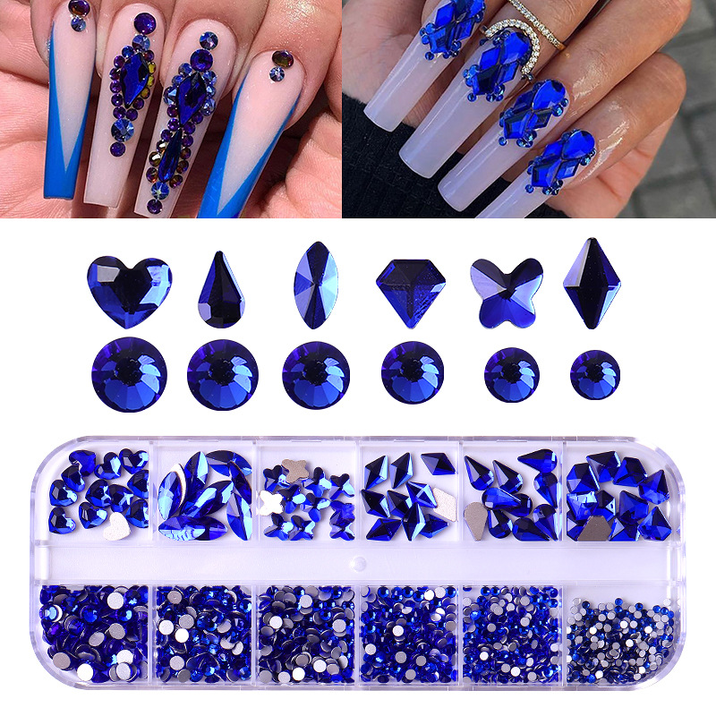 3D FlatBack Rhinestones Crystals Glass Nail Art Decoration