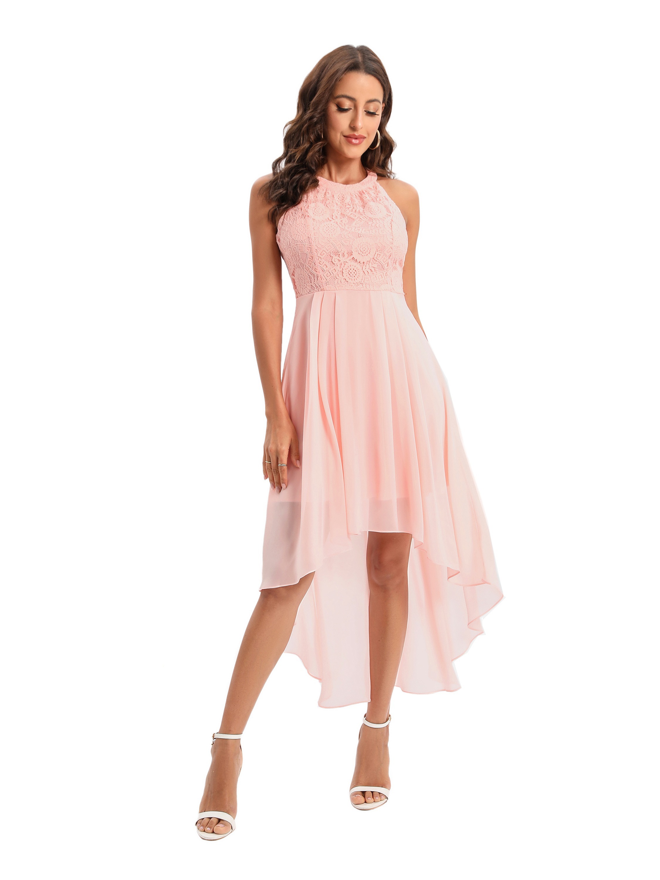 Pink Chiffon Cocktail Dress