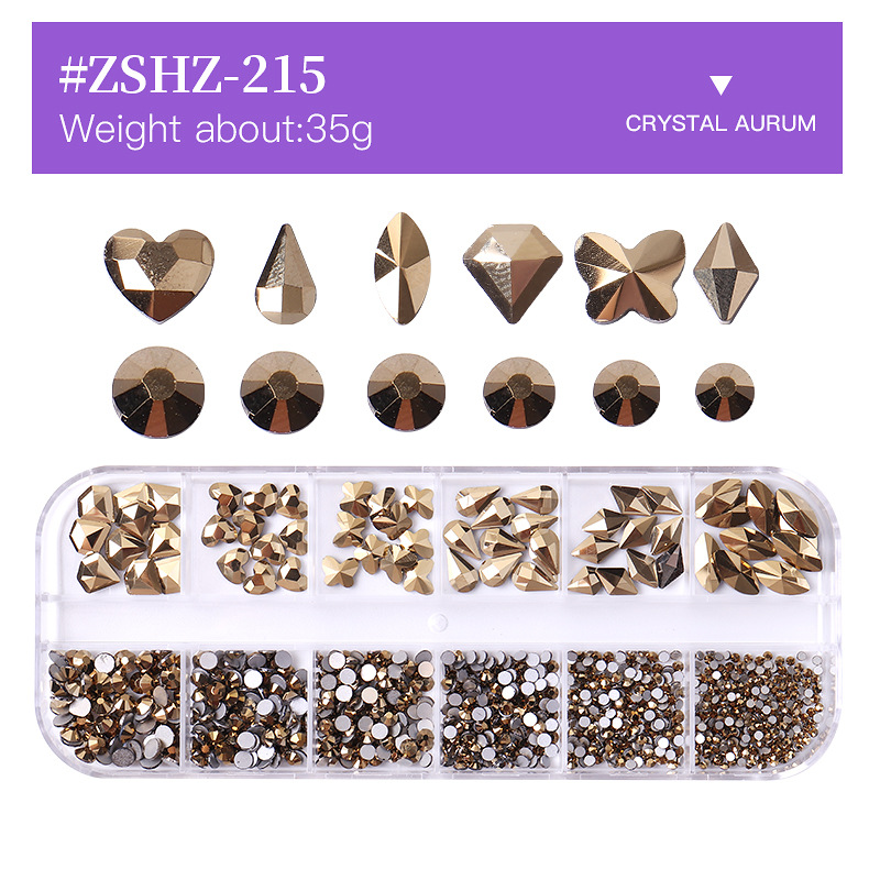 3D FlatBack Rhinestones Crystals Glass Nail Art Decoration