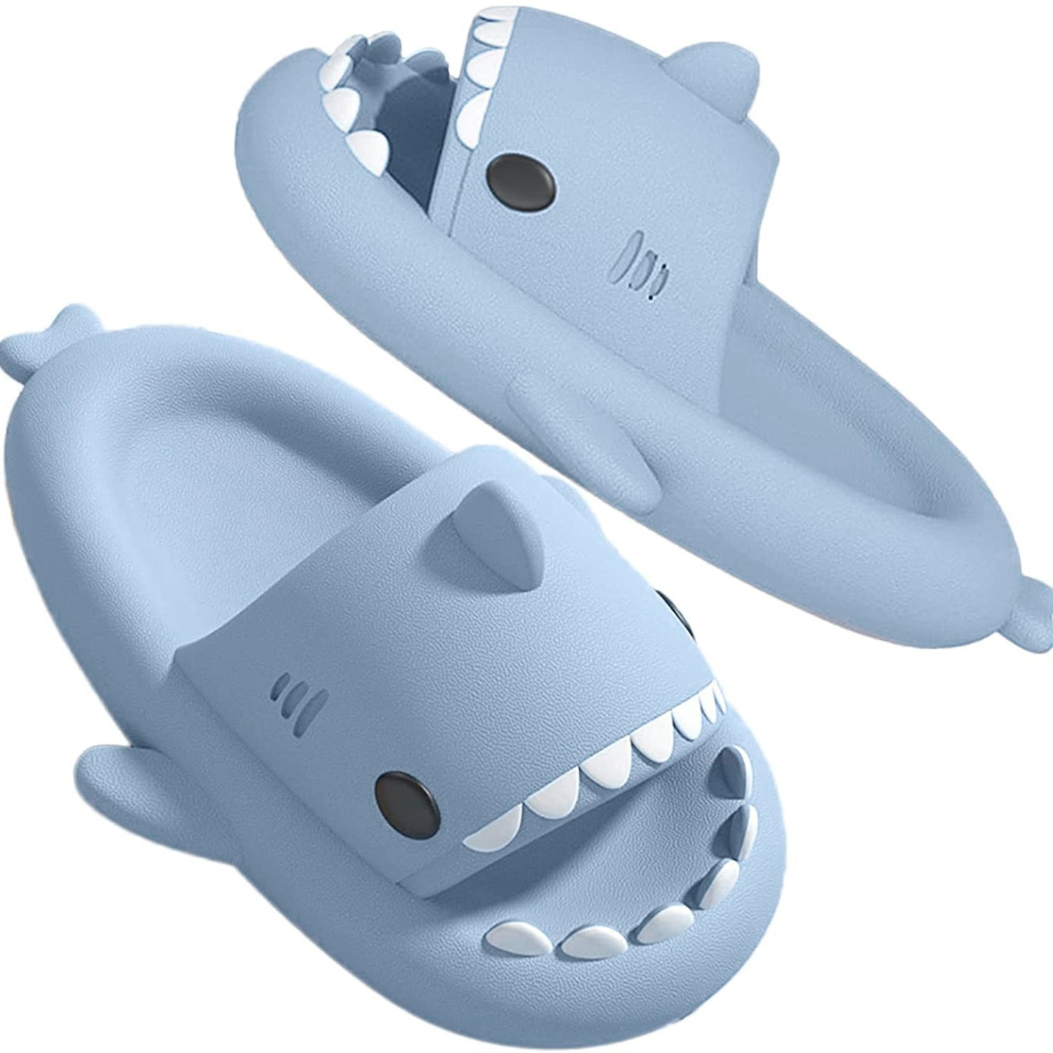 Qya New Cartoon Shark Slides Slippers For Men Women, Anti-slip Casual ...