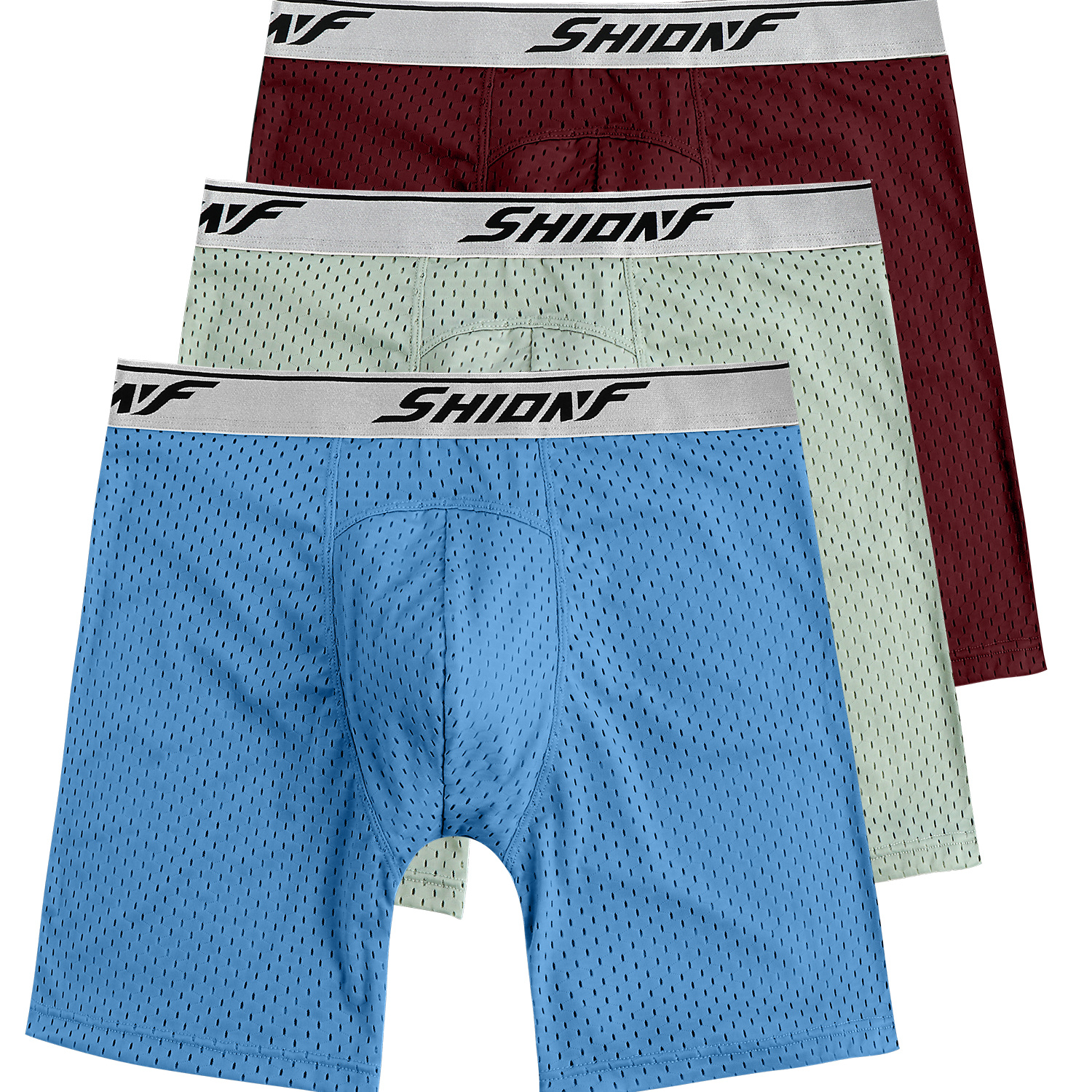  Ouruikia Men's Underwear Silky Smooth Boxer Briefs