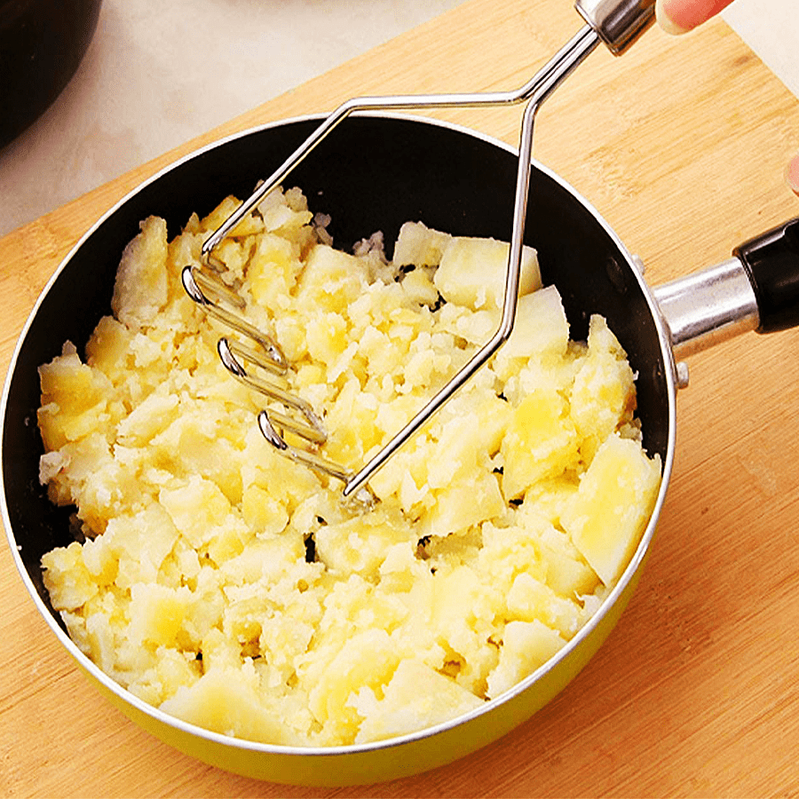 Effortlessly Mash Potatoes With Our Stainless Steel Potato Masher - Perfect  For Kitchen Gadgets And Easy Meal Prep - Temu