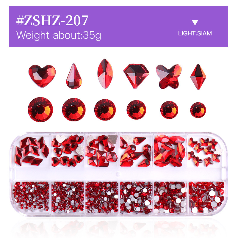 3D FlatBack Rhinestones Crystals Glass Nail Art Decoration