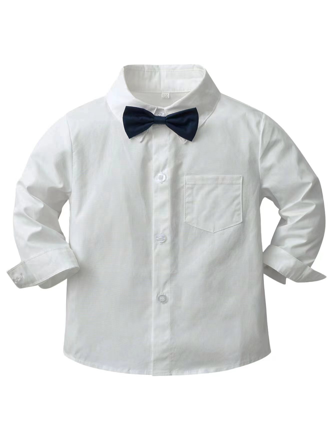 Camiseta de rayas blancas y de manga larga para niños -  México