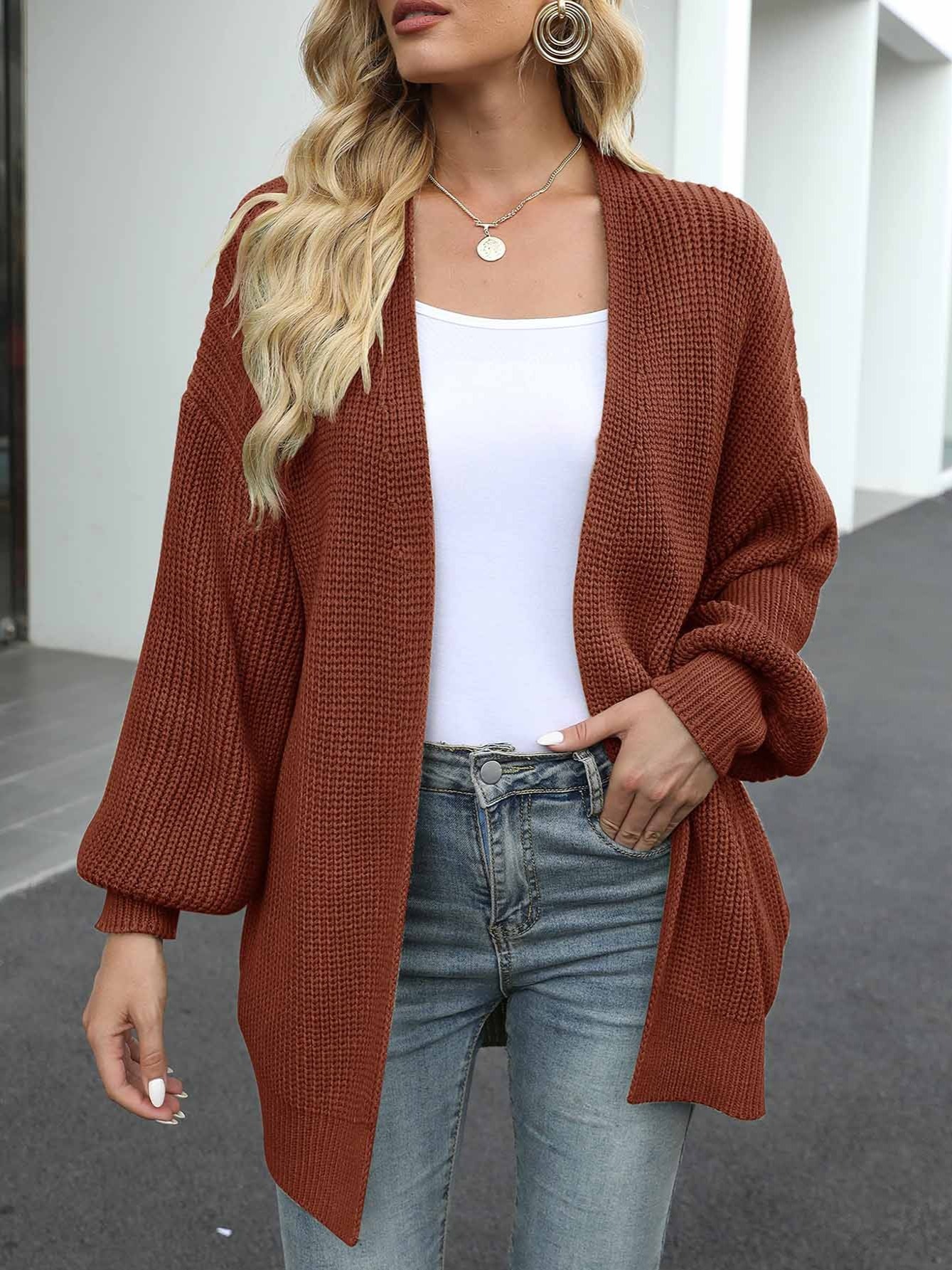 Your Orders Women's Cardigan Sweaters Women Long Sleeve Crop Cardigan 2023  Fall Open Front Sweater Solid Cardigans Beige S at  Women's Clothing  store