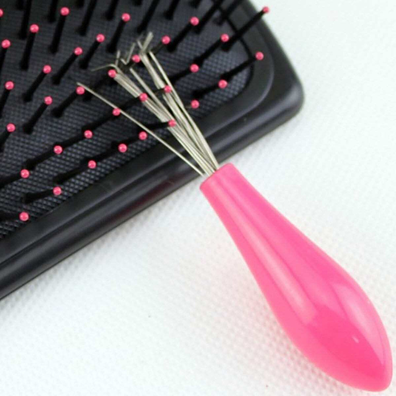 2pcs Fashion Comb Hair Brush Cleaner Cleaning Remover Embedded Plastic Comb  Cleaner Tool