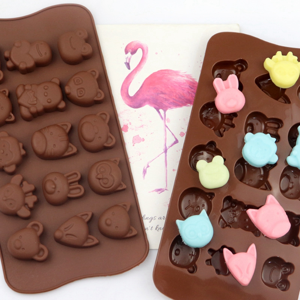 Dinosaur Silicone Chocolate Mold DIY Cartoon Animals Candy Fondant