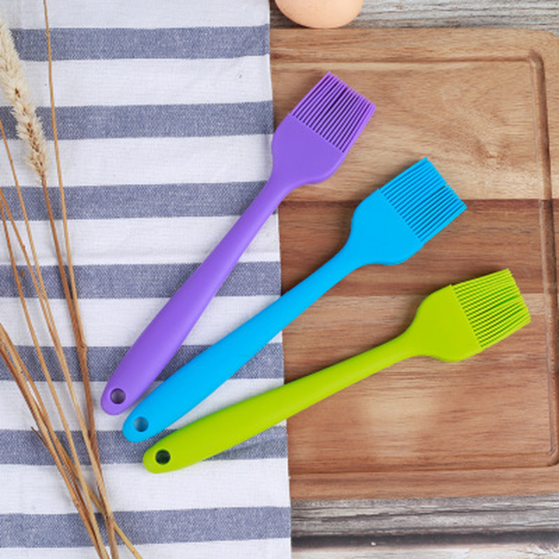 Brush for Baking, Silicone Bakeware Bread Pastry Oil BBQ Basting  Brush-Cooking DIY Tool - Green