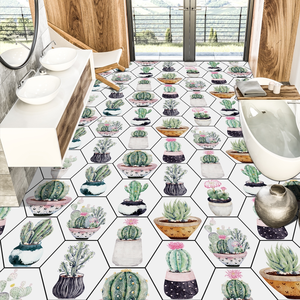 Hexagonal Cactus Tile