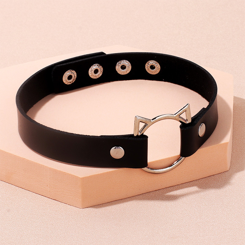 Colorful Cat Leather Chokers