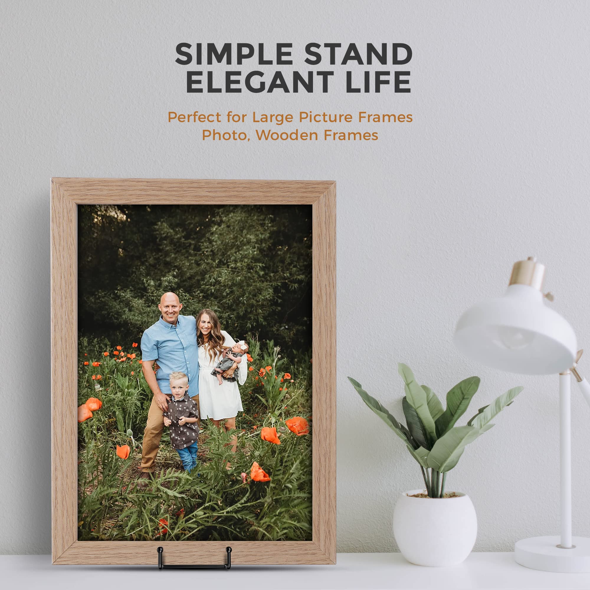 Display Stands Metal Frame for Picture Decorative Plate Book Photo Easel  Artistic Work Home Office Banquet Showroom Ornaments