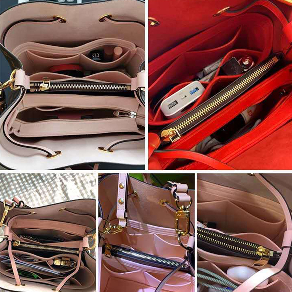Portable Bag Organizer Insert Purse Organizer Tote Insert With
