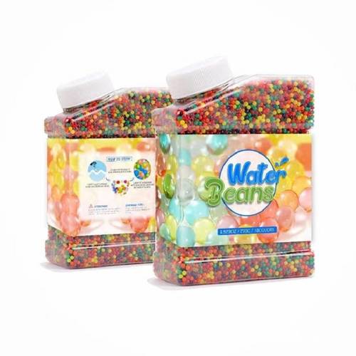 Water Beads (50000 Pcs) Rainbow Mix Jelly Water Gel Beads Growing Balls For Kid Tactile Sensory Toys, Home Decoration, Plants Vase Filler