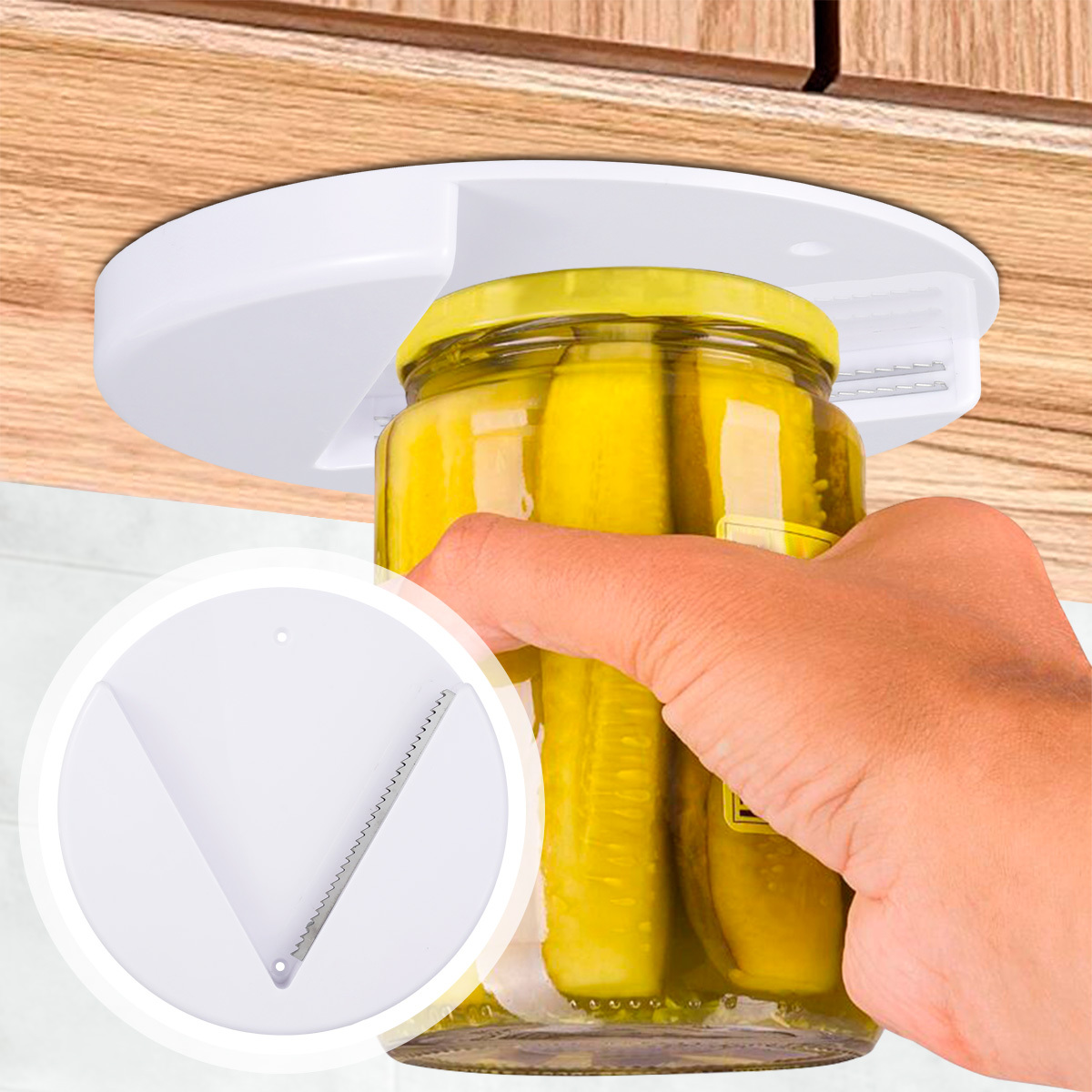 Jar Opener Multi Functional Opener Under Cabinet - Temu