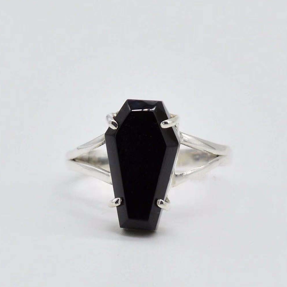 Vintage hot sale coffin rings