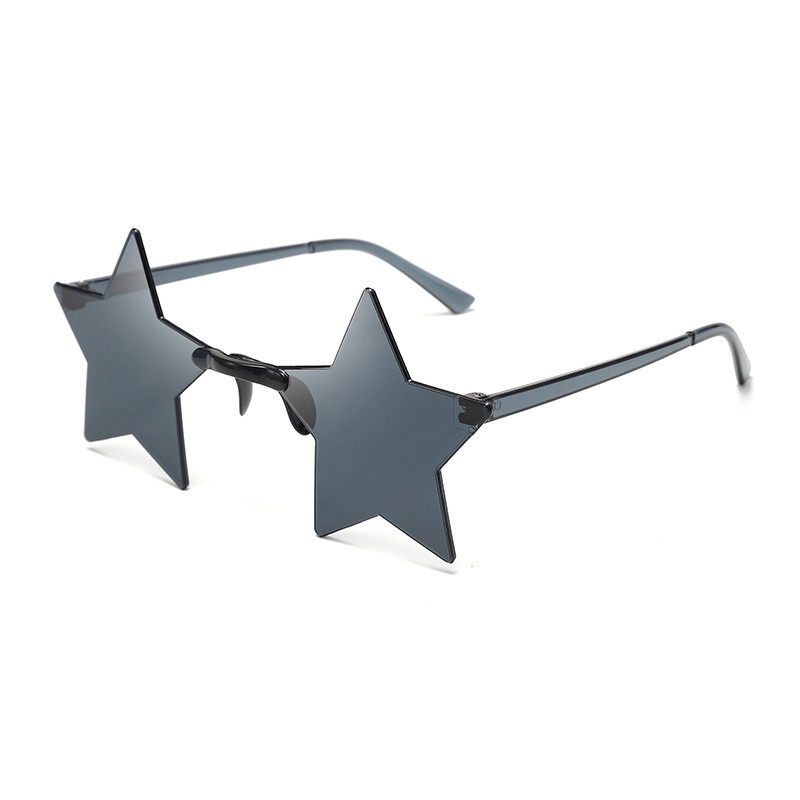 Star Shape Party Sunglasses Trendy Rimless Sunglasses Women Temu