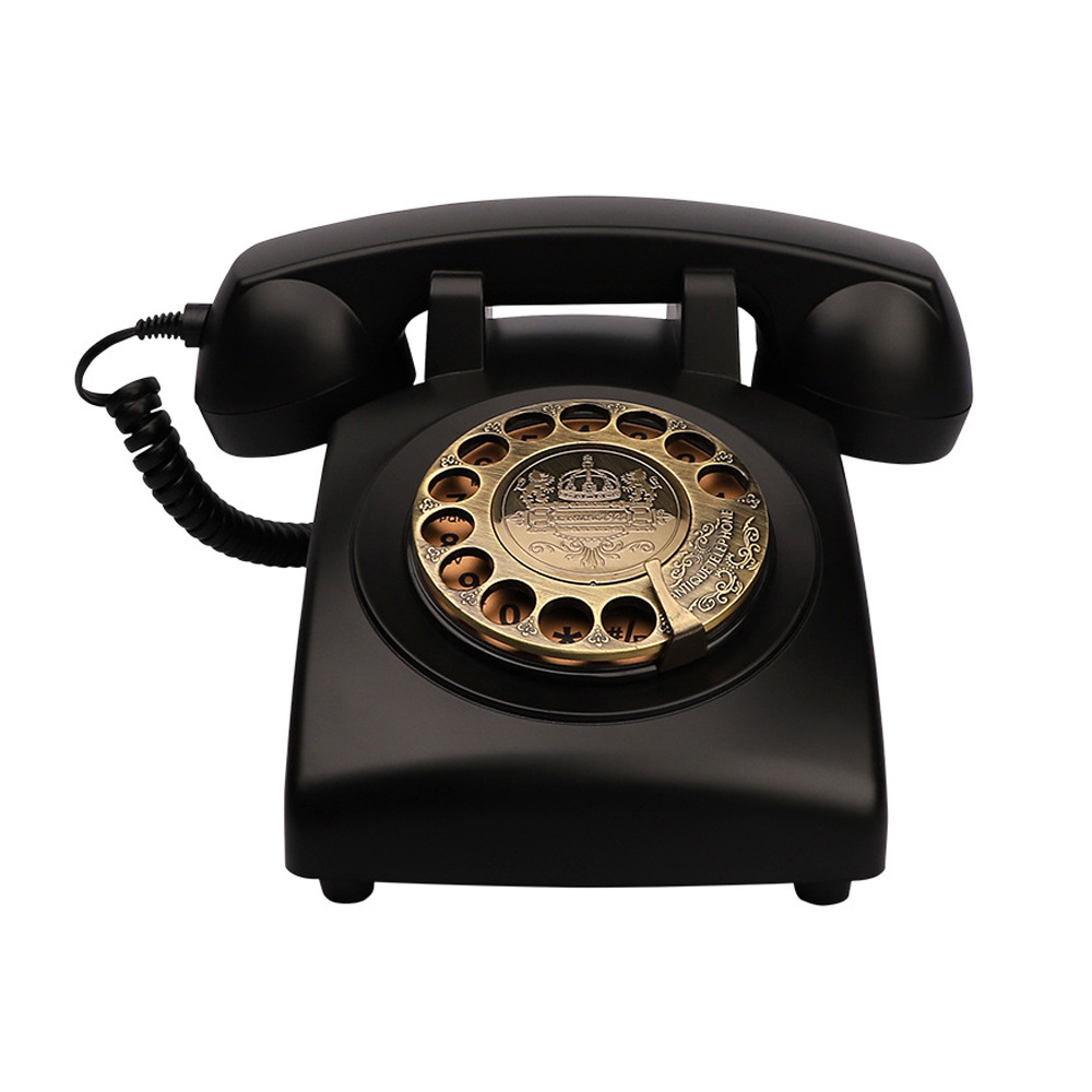 Retro European Style Telephone Vintage Old Fashioned Rotary Dial