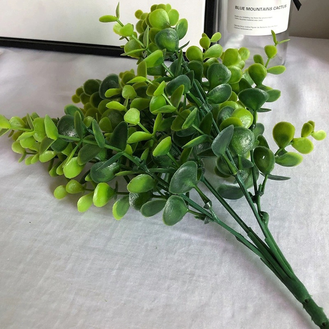 Artificial Greenery Stem, Fake Plants Outdoor Uv Resistant Faux