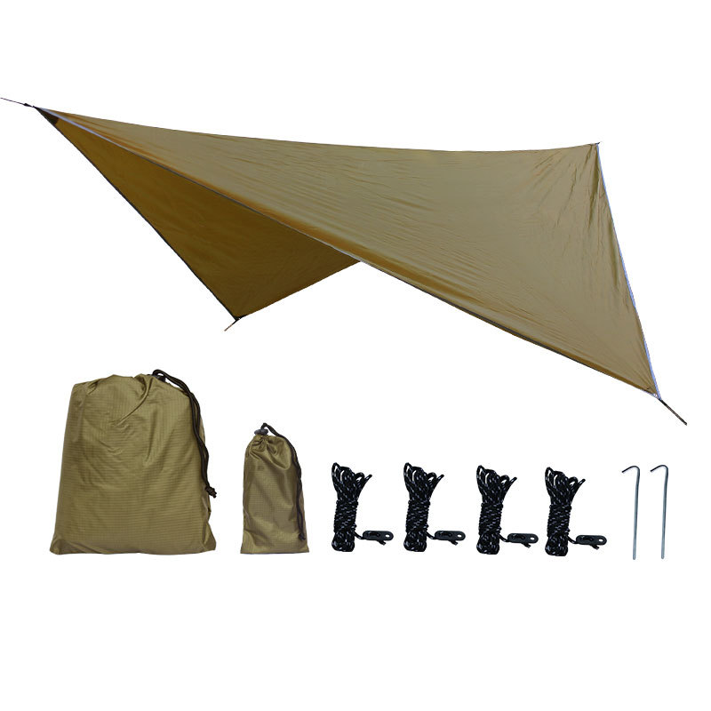 Waterproof Camping 3x3m Tarp With Grommets Backpacking Hammock