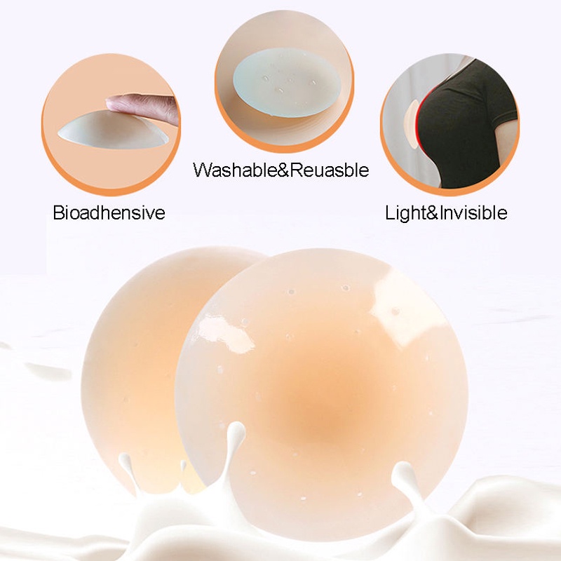 Seamless Nipple Covers Silicone Adhesive firmly attached Reusable Sexy  Women