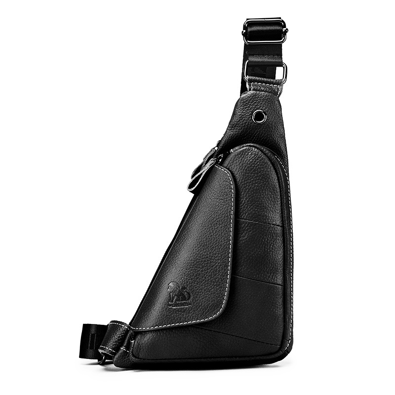Men Chest Sling Bag Triangle Crossbody Bags Front Chest Day Pack Male  Casual One Shoulder Strap Backpack Fanny Packs Messenger