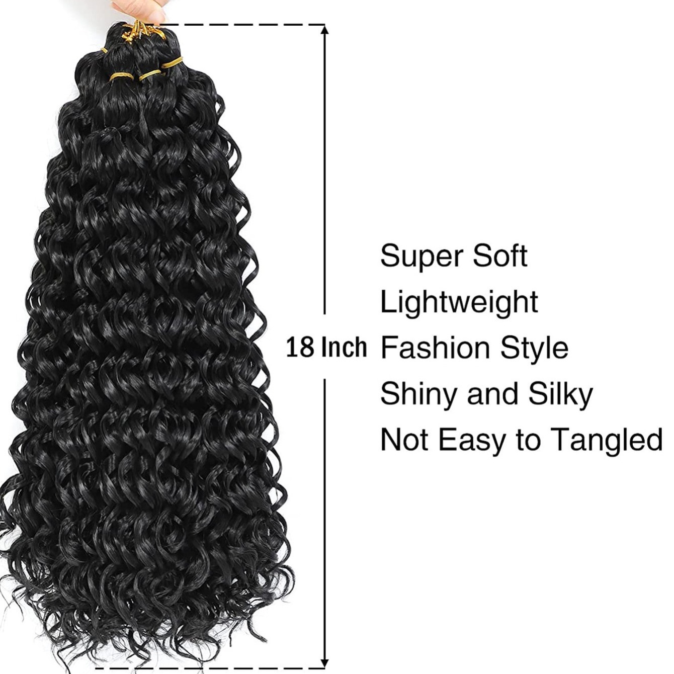 Remeehi Haarverlängerung – 38 Cm, 1# Jet Black, Aus 100% Remy Echthaar