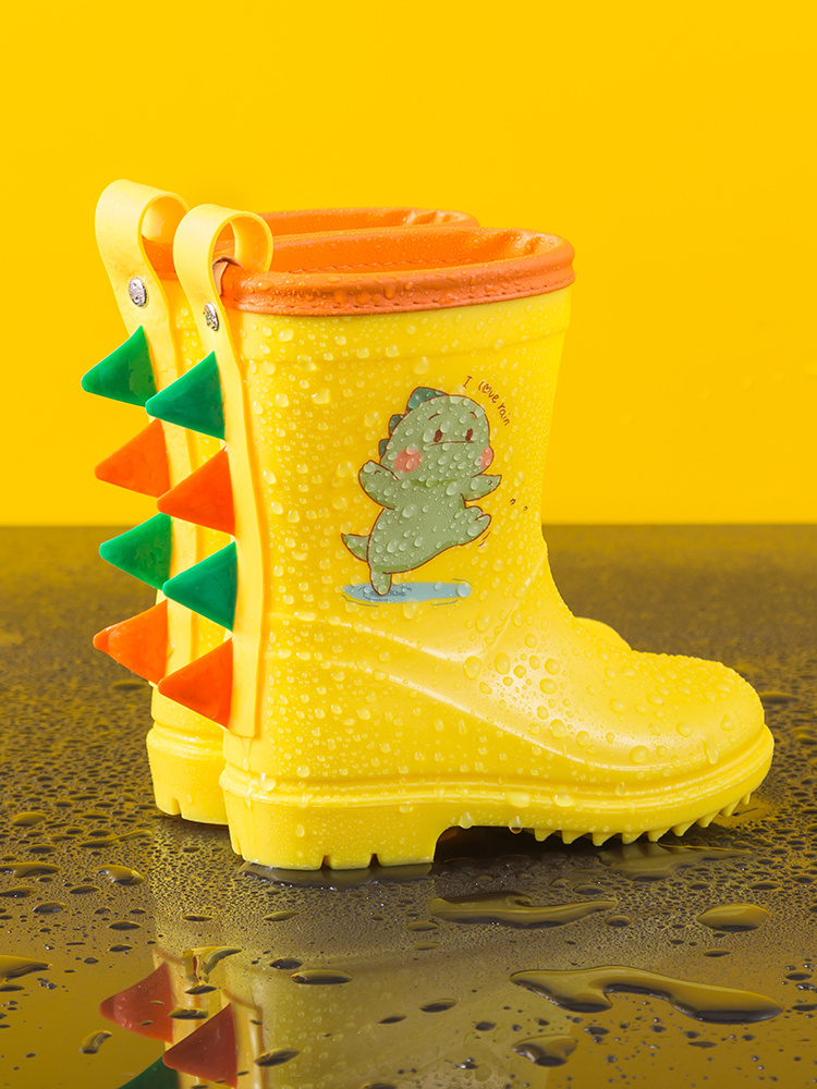 Yellow rain hot sale boots baby