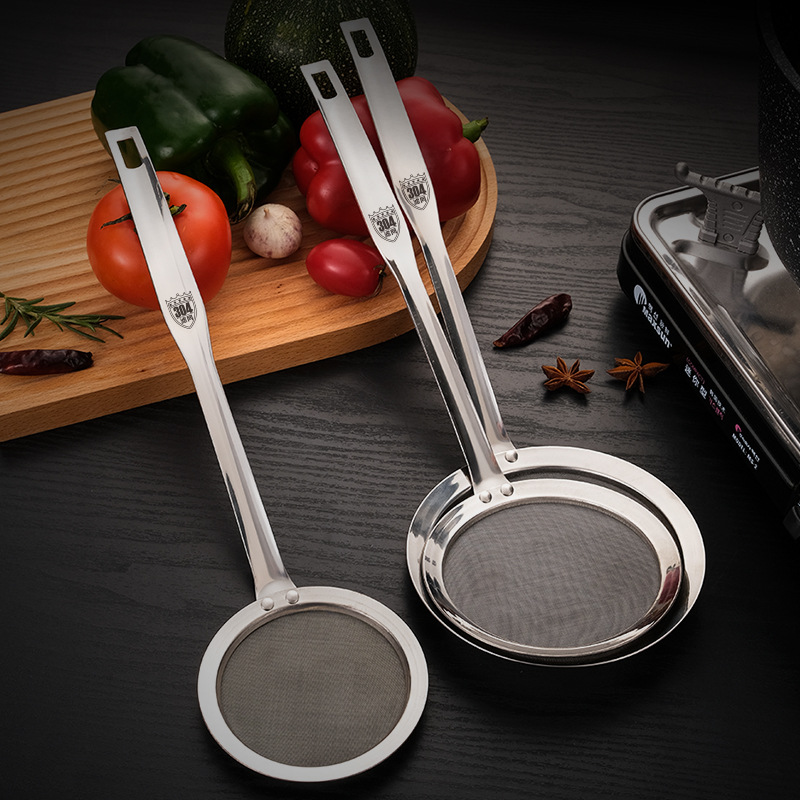 TEMCHY Hot Pot Fat Skimmer Spoon - Stainless Steel Fine Mesh Strainer for  Skimming Grease and Foam