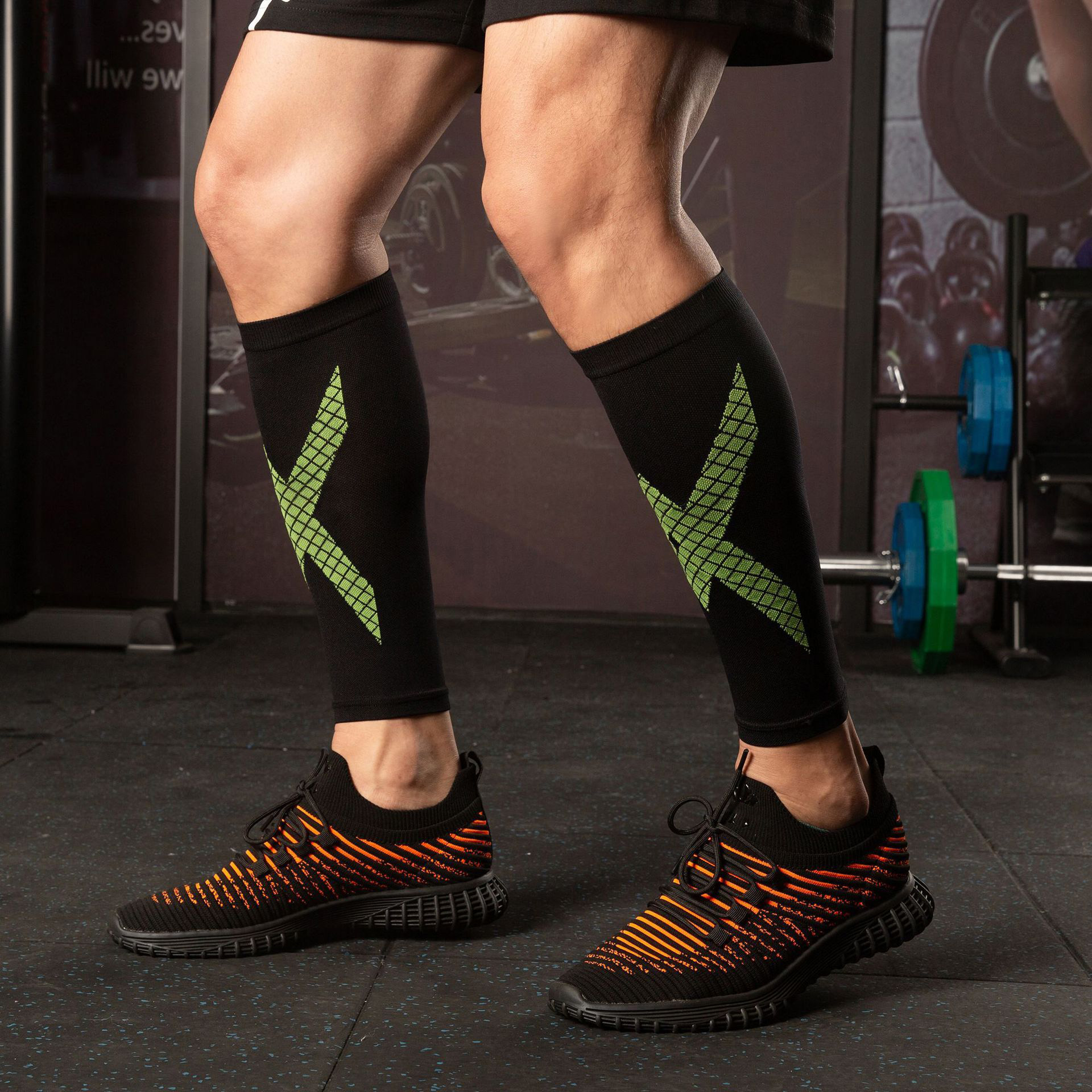 Sports Compression Leg Sleeve Socks Male Running Basketball - Temu Canada