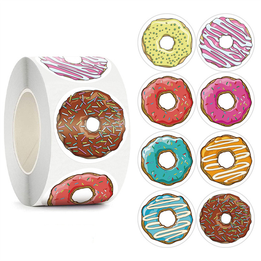 Donut Stickers Sealing Stickers Gift Wrapping - Temu