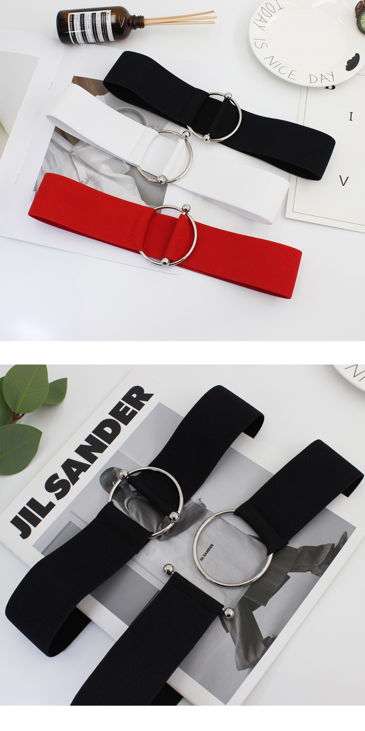 Cinturones Mujer Cintura Simple Elástico Señoras Banda - Temu