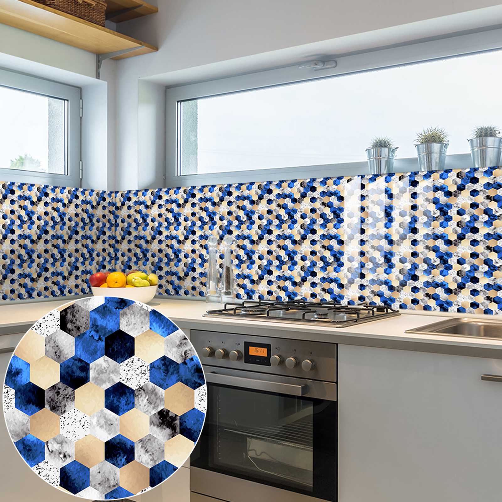 Peel And Stick Mosaic Kitchen And Bathroom Tile Stickers Easy To