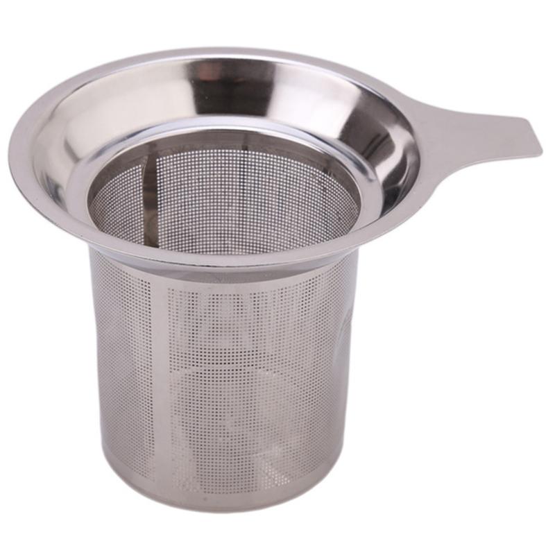 

1pc Stainless Steel Mesh Tea Infuser, Reusable Teapot Mug Cup Tea Strainer, Loose Leaf Spice Filter, Silvery