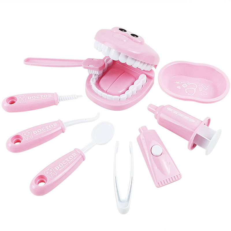 23cm Dentist Playdough Set Plush Toy Doctor Play Dough Kit Playset  Toothbrush Toothpaste Teeth Stuffed Plushie Educational Toys