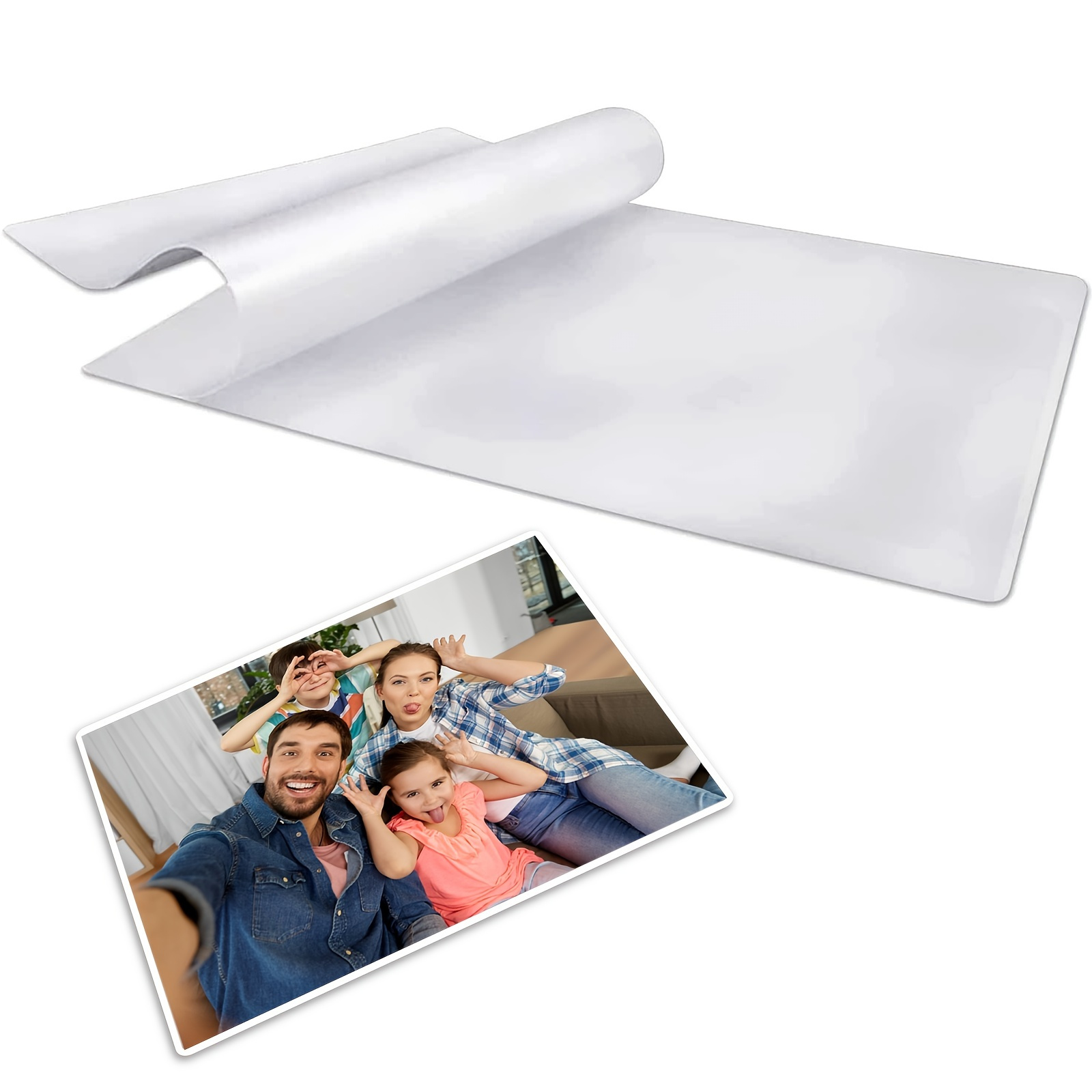 50 Pack Clear Thermal Laminating Plastic Paper Laminator Sheets, 3 Mil,  Laminate Business Cards, Banners And Essays, Ideal Office Or School Supplies