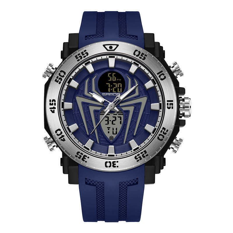 Reloj Para Hombre Relojes De Cuarzo Reloj Militar Deportivo LED Azul